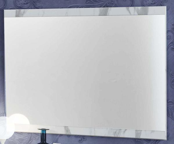 Product photograph of Cristal White Italian Rectangular Wall Mirror - 110cm X 90cm from Choice Furniture Superstore.